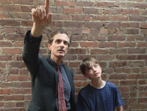 Peter Reich (Scott Klavan) with his son Will (Sammy Bravo)